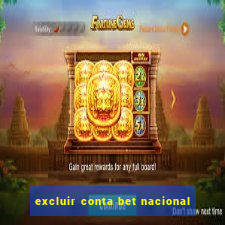 excluir conta bet nacional