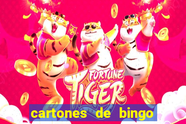 cartones de bingo para imprimir