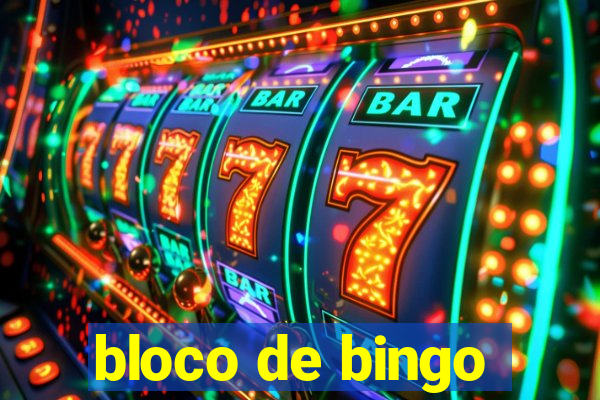 bloco de bingo