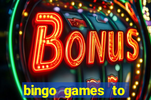 bingo games to play at home