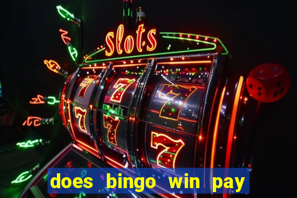 does bingo win pay real money