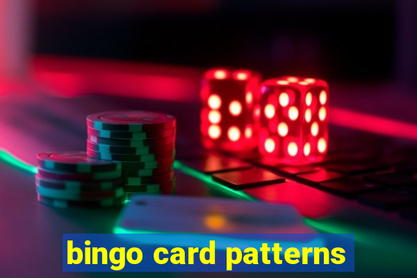 bingo card patterns