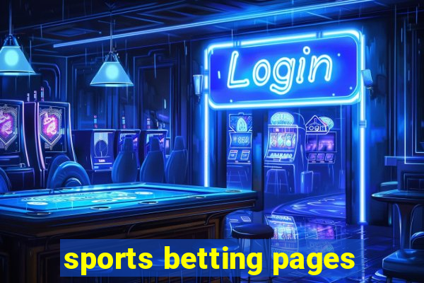 sports betting pages