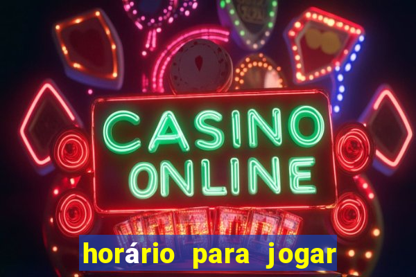 horário para jogar fortune rabbit