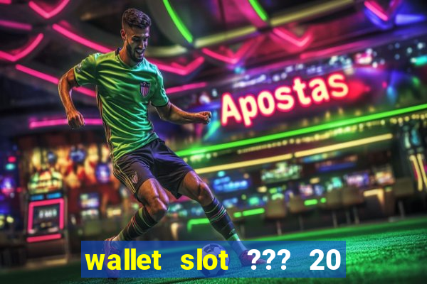 wallet slot ??? 20 ??? 100