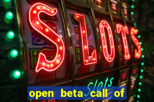 open beta call of duty black ops 6