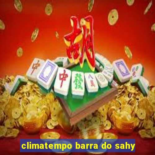 climatempo barra do sahy