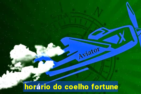 horário do coelho fortune