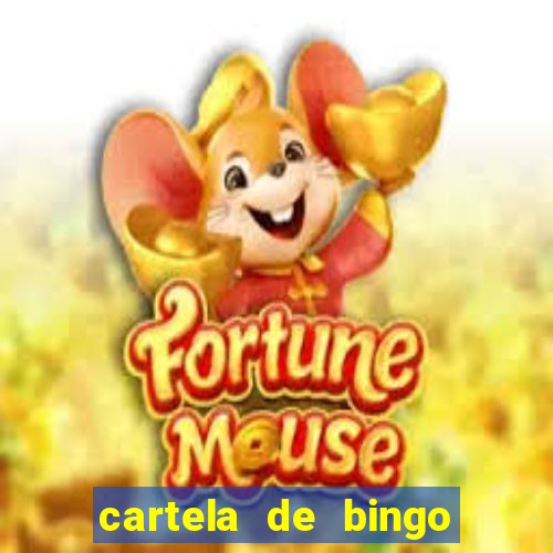 cartela de bingo da sorte