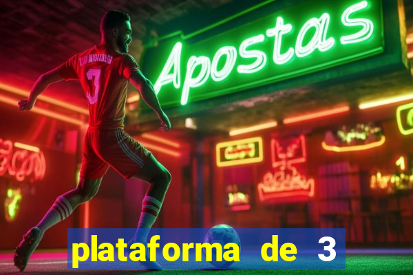 plataforma de 3 reais jogo