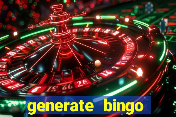 generate bingo cards with pictures