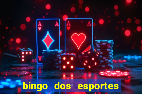 bingo dos esportes para imprimir