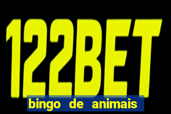 bingo de animais para educa??o infantil