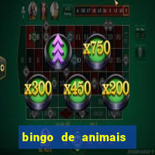 bingo de animais para educa??o infantil