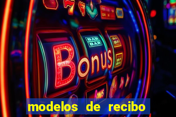 modelos de recibo de pagamento word