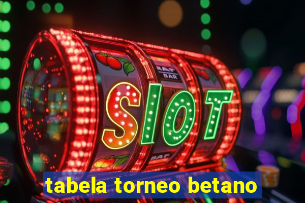 tabela torneo betano