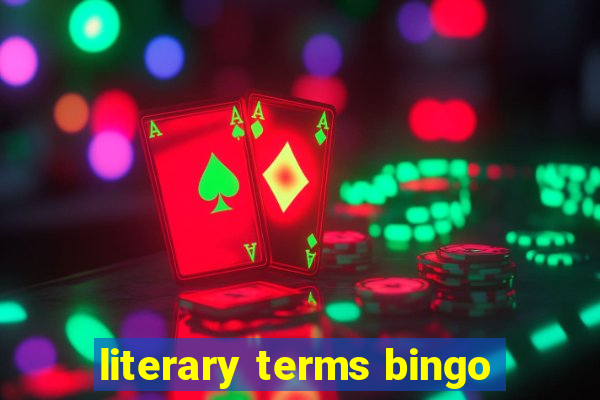 literary terms bingo