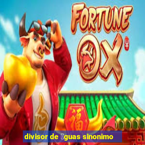 divisor de 谩guas sinonimo