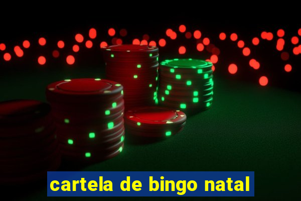 cartela de bingo natal