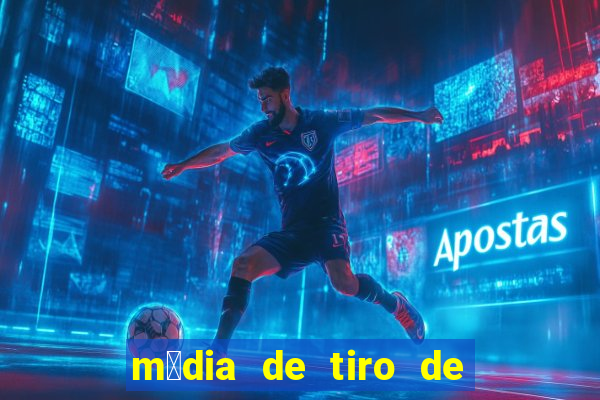 m茅dia de tiro de meta por jogo