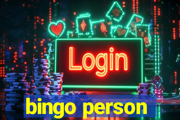 bingo person