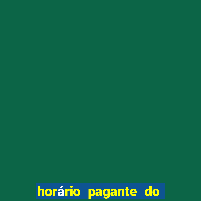 horário pagante do fortune tiger