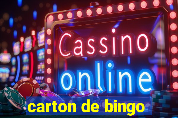 carton de bingo