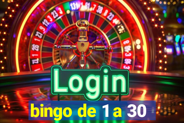 bingo de 1 a 30