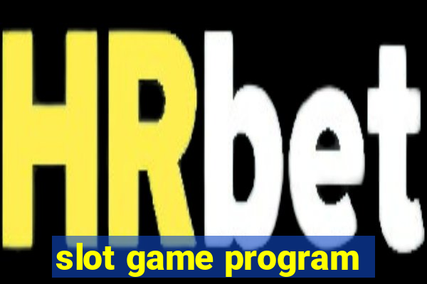 slot game program