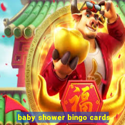 baby shower bingo cards