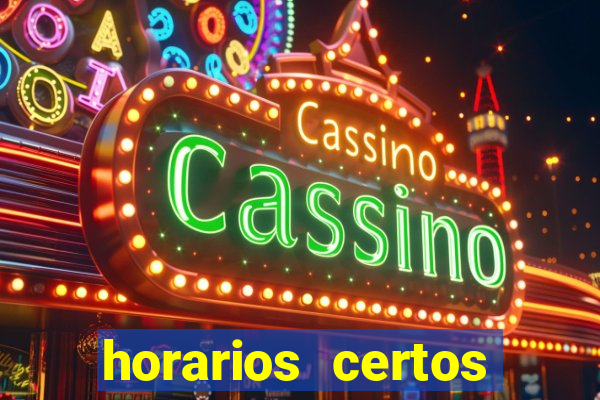 horarios certos para jogar fortune tiger