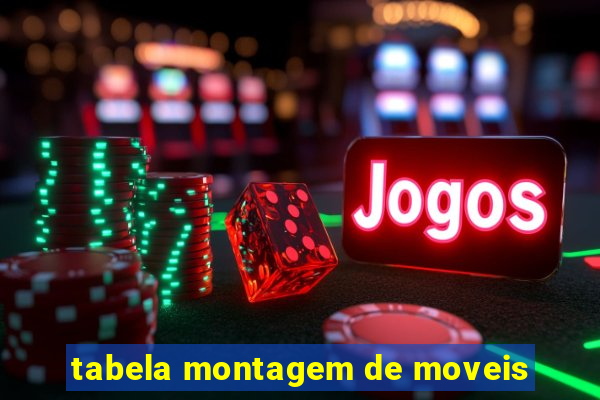 tabela montagem de moveis