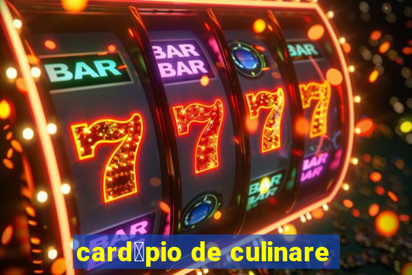 card谩pio de culinare