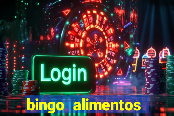 bingo alimentos para imprimir