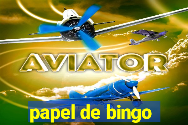 papel de bingo