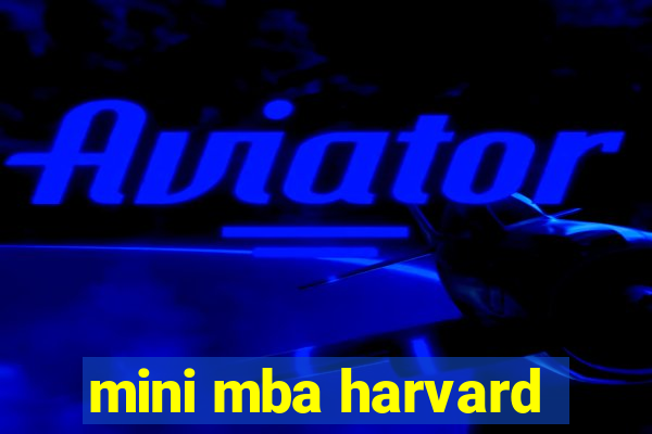 mini mba harvard