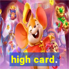 high card.