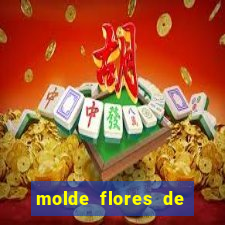 molde flores de papel para imprimir