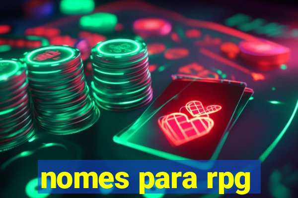 nomes para rpg