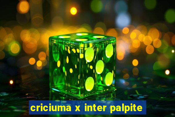 criciuma x inter palpite