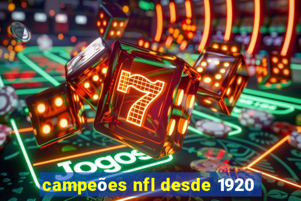 campeões nfl desde 1920