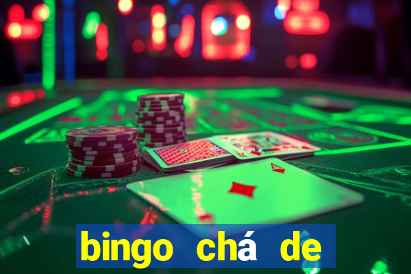 bingo chá de bebê excel