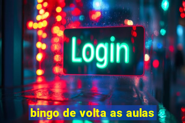 bingo de volta as aulas