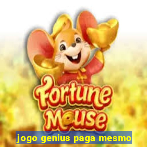 jogo genius paga mesmo