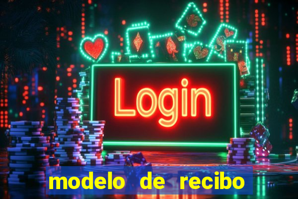 modelo de recibo de pagamento autonomo