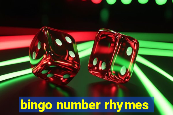 bingo number rhymes