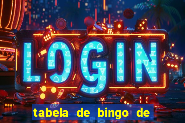 tabela de bingo de 1 a 100