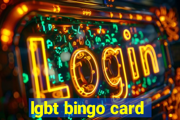 lgbt bingo card