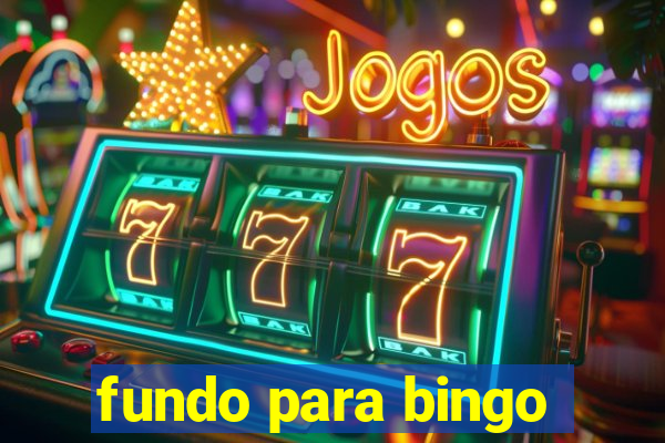 fundo para bingo