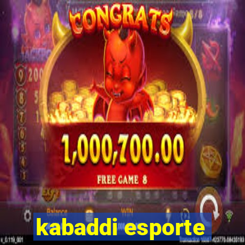 kabaddi esporte